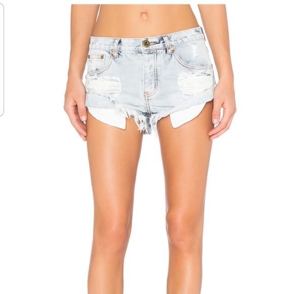 One Teaspoon Bandits Long Rise Relaxed Fit Shorts